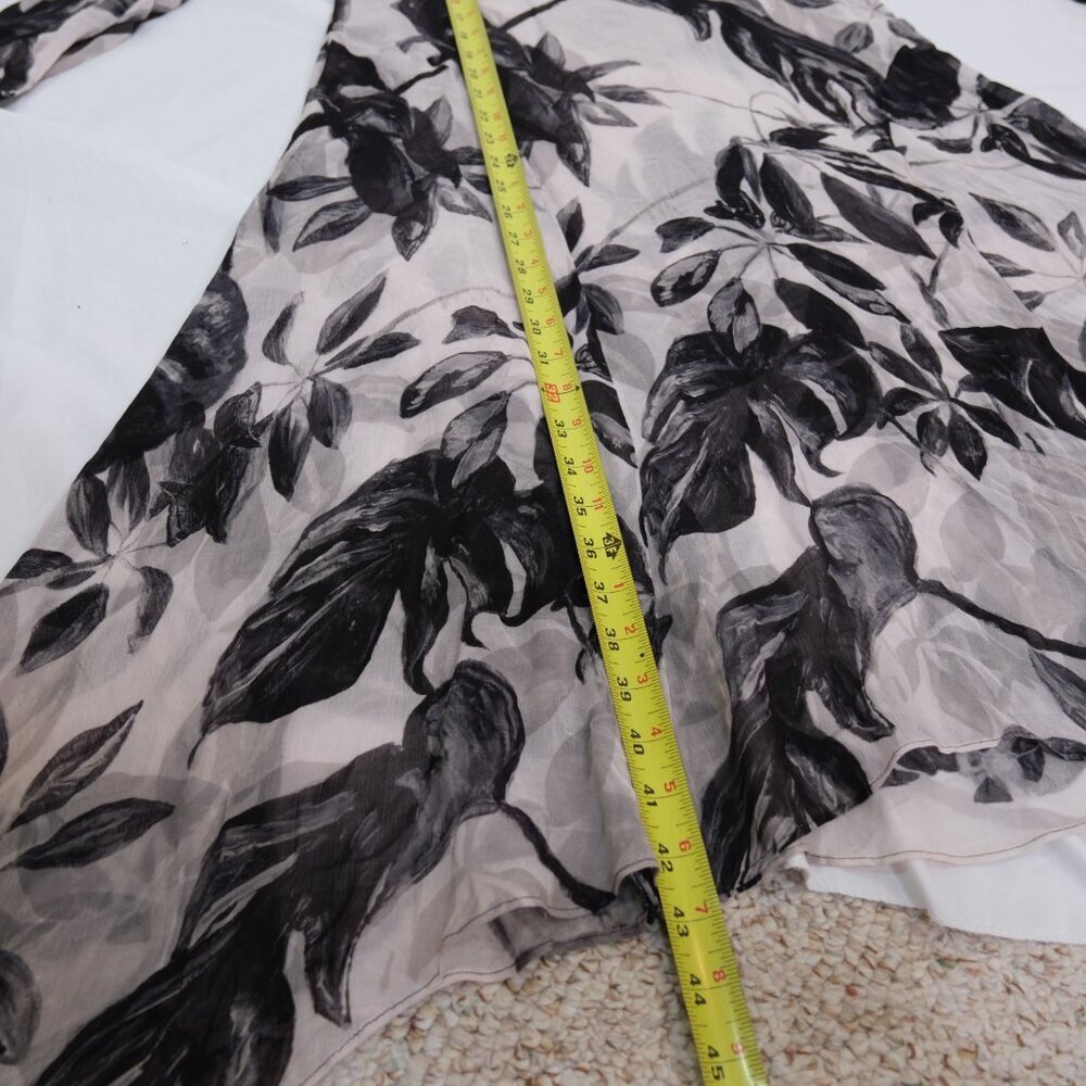 ALLSAINTS Ria Jackie Monochrome Floral Maxi Dress Size 8 - Picture 8 of 10
